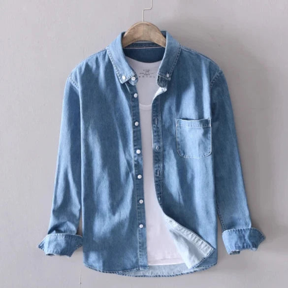 Stockman | Robuust denim shirt met knopen 1