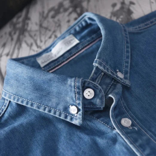 Stockman | Robuust denim shirt met knopen 3