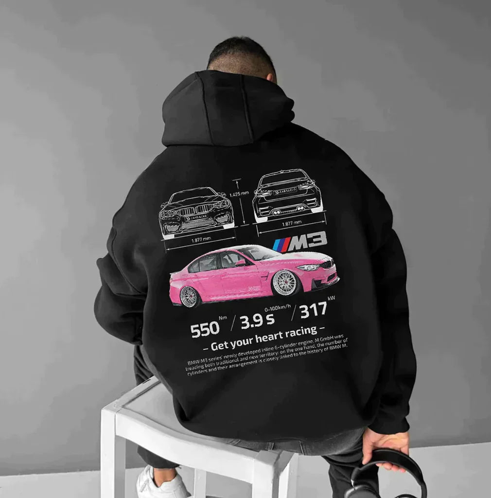Unisex | Grafische print racing hoodie 4