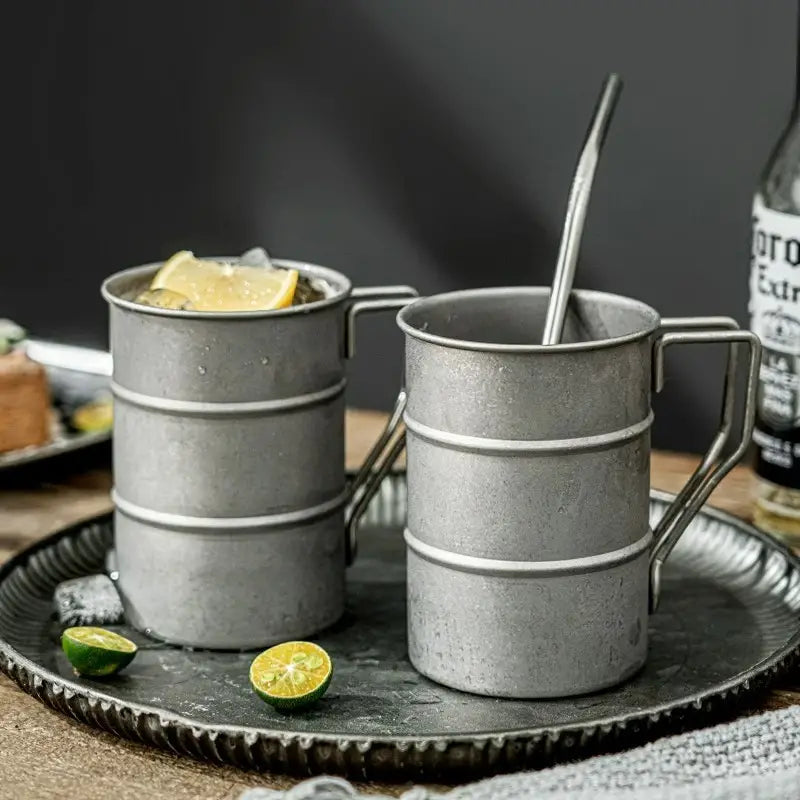 Vintage Steel | Robuuste stalen mok met vintage afwerking 1