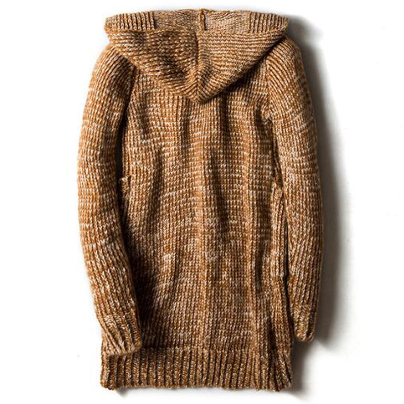 West Louis | Comfortabele gebreide cardigan met capuchon 4