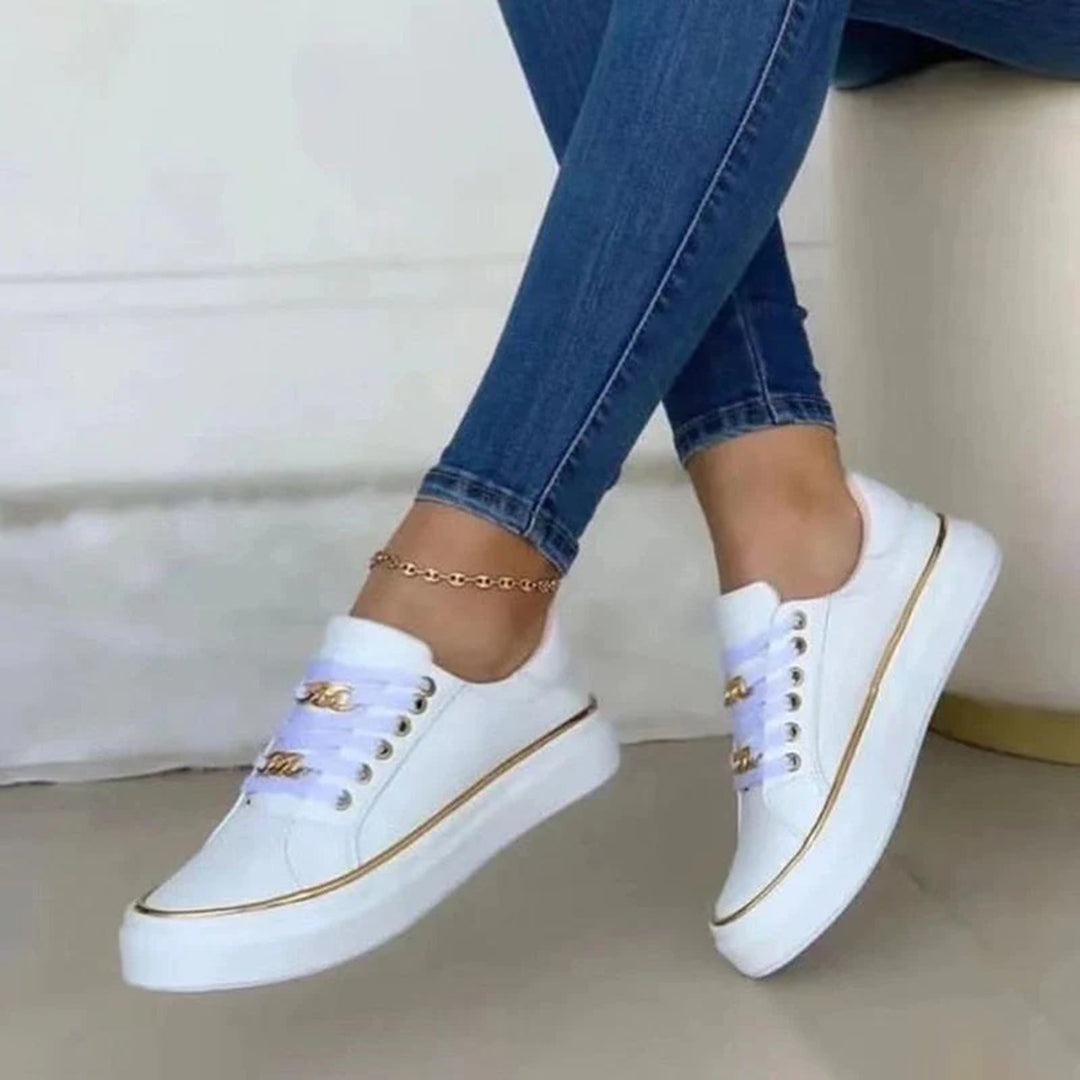 Orma Damessneakers - Chique Gouden Accent