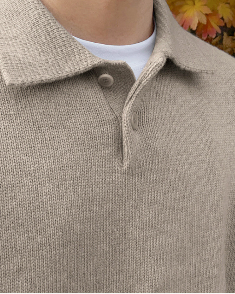 Wollen | Halve zip trui van wol 3