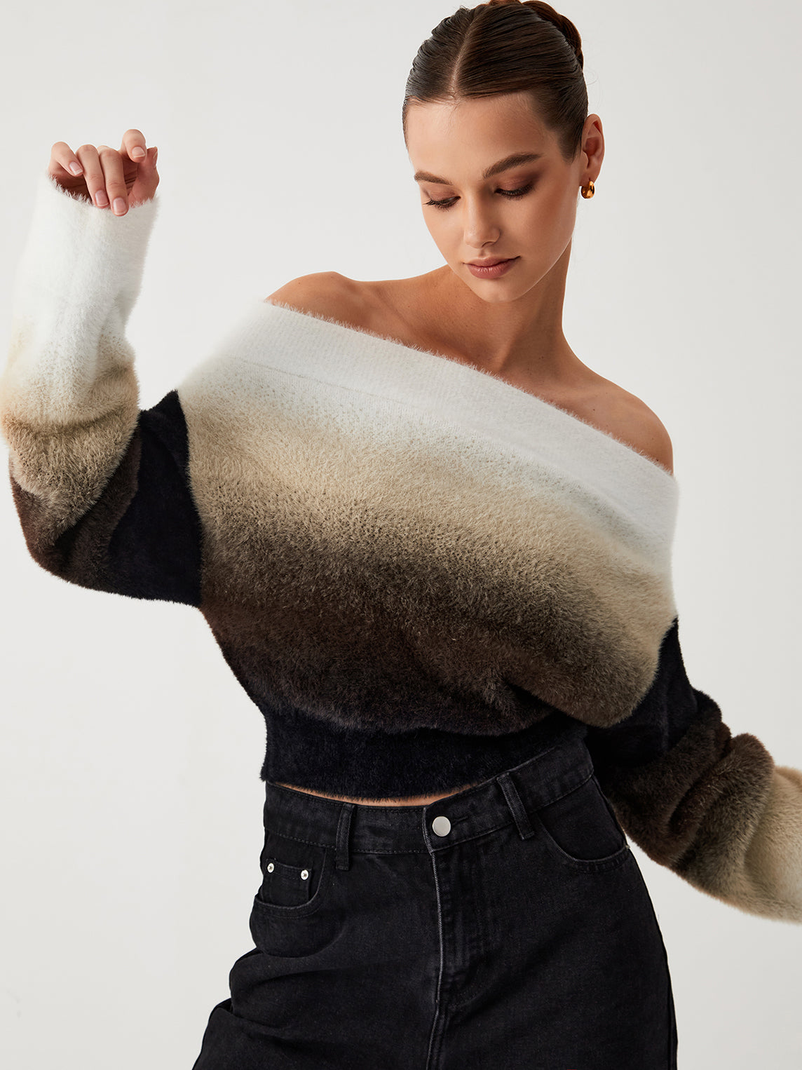 Juliette - Comfortabel Gebreide Off Shoulder Trui voor Dames