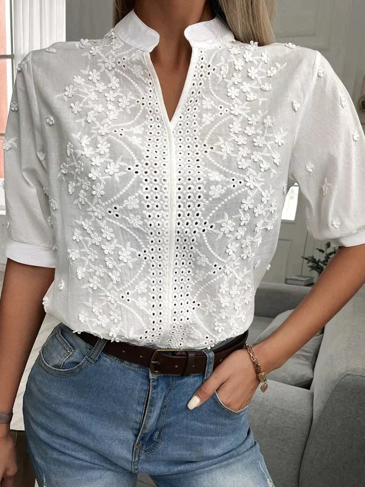 Nia - Stijlvolle en Elegante Blouse met Design