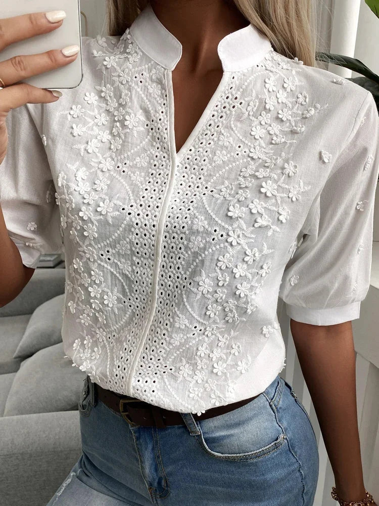Nia - Stijlvolle en Elegante Blouse met Design