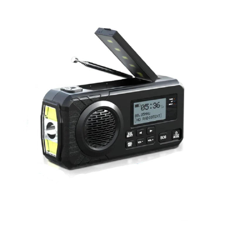 Victoria Mae | Solar noodradio met Bluetooth en powerbankfunctie