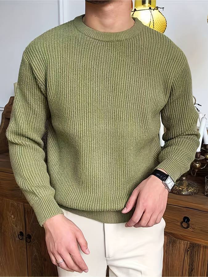 Victor - Gebreide Warme Trui voor Mannen – Tijdloze Stijl en Comfort