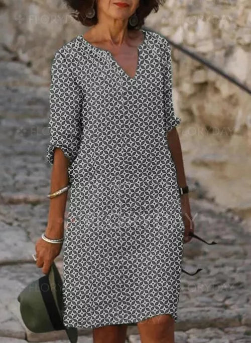 Sophia Jurk - Luchtige Zomerjurk met print