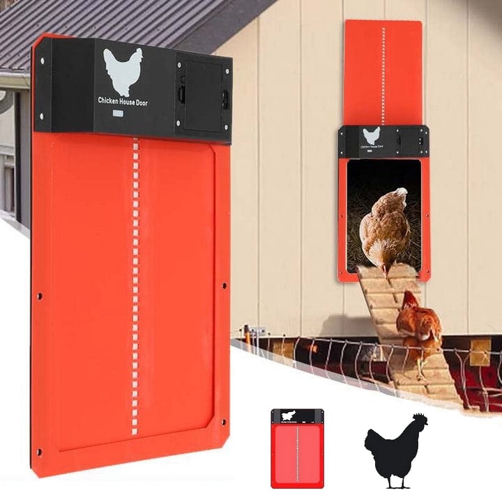 Geautomatiseerde kippenhokdeur – Beveiliging met zonne-energie en batterijlichtsensor
