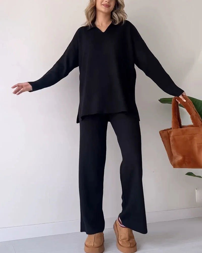 Yolanthe - Tweedelige Stijlvolle Set Broek met Top