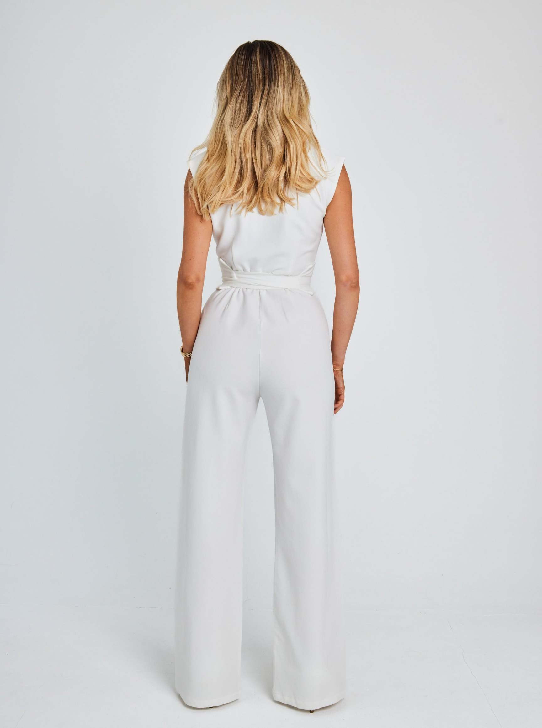 Leandra - Veelzijdig Jumpsuit met V-Hals en Wijde Pijpen voor Dames