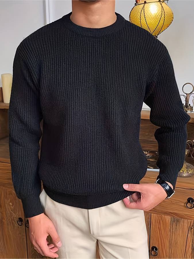 Victor - Gebreide Warme Trui voor Mannen – Tijdloze Stijl en Comfort