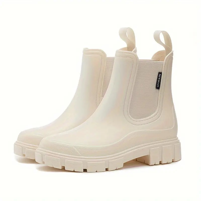 Waterdichte regenlaarzen met comfortabele pasvorm en antislipzool voor dames