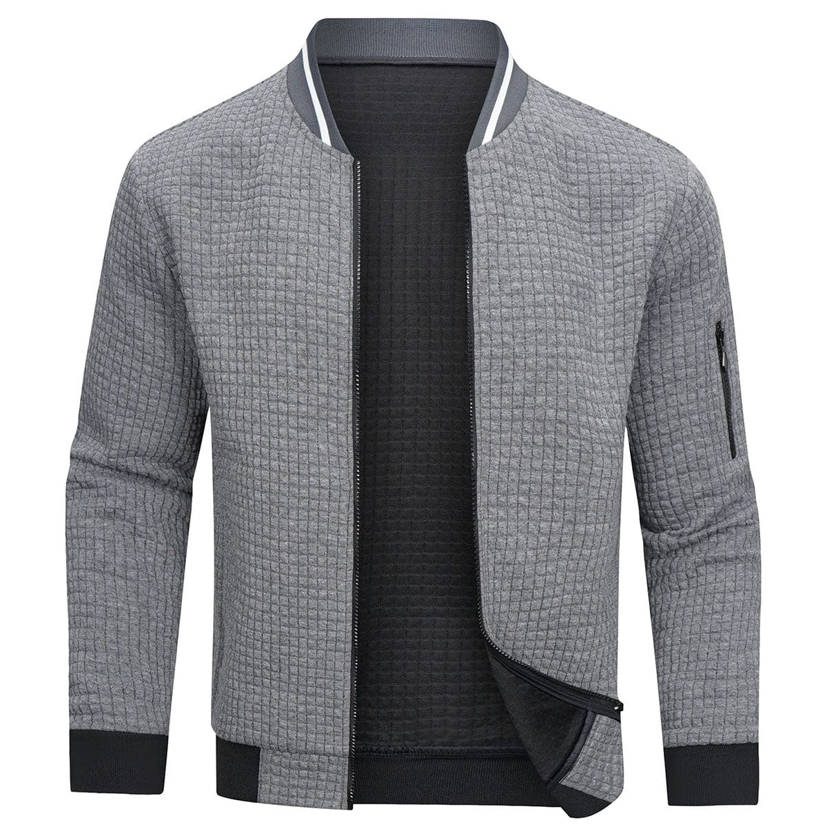 Victoria Mae | Bomberjack met textuur en rits