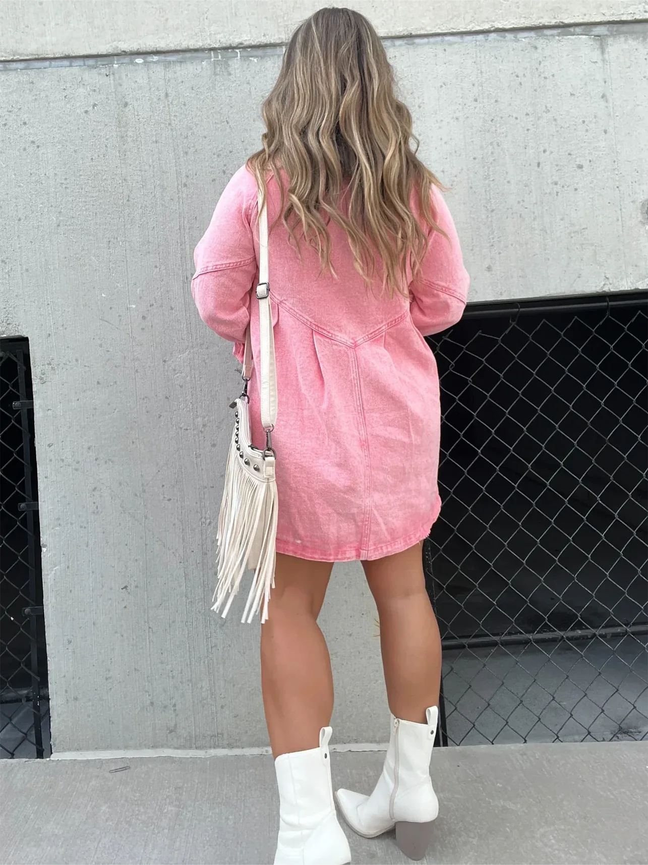 Michelle - Trendy en Stijlvolle Denim Jurk met Knoopsluiting voor Dames