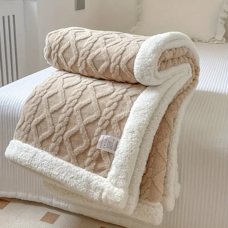 Omkeerbare Sherpa Fleece Deken – Gezellige Lichtgewicht Luxe Deken