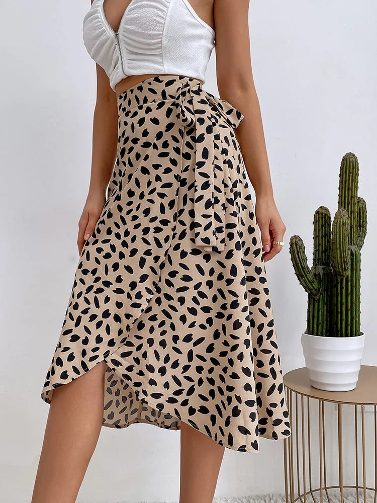 Maria - Stijlvolle Boho Stijl Omslag Rok - Met Split en Omslag