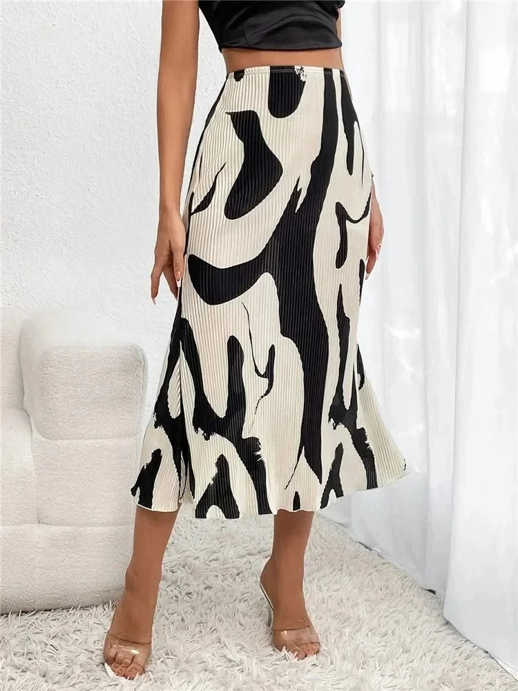 Chantalle - Comfortabele en Modieuze Lange Stretch Rok