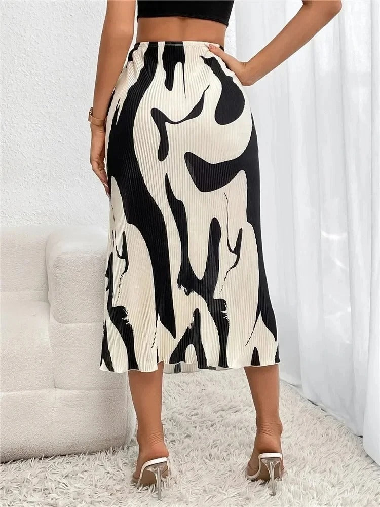 Chantalle - Comfortabele en Modieuze Lange Stretch Rok
