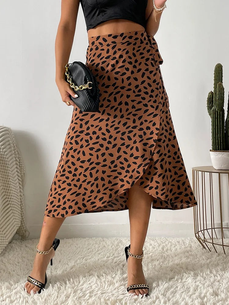 Maria - Stijlvolle Boho Stijl Omslag Rok - Met Split en Omslag