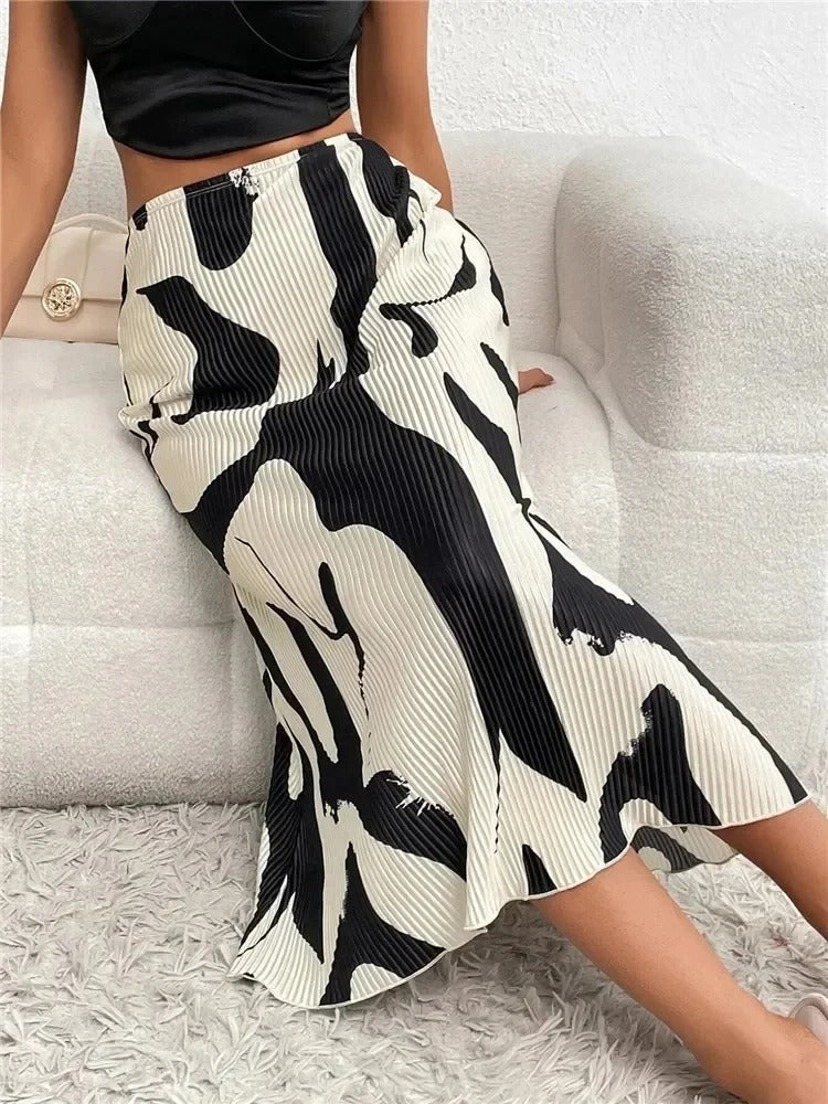 Chantalle - Comfortabele en Modieuze Lange Stretch Rok