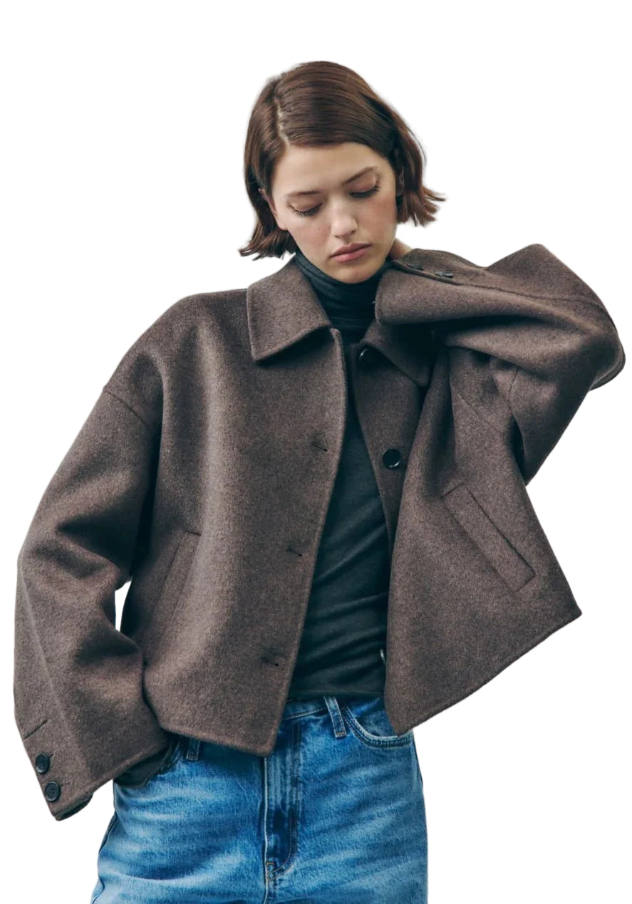 Oversized dikke blazer voor dames – Warme, volumineuze bovenkleding