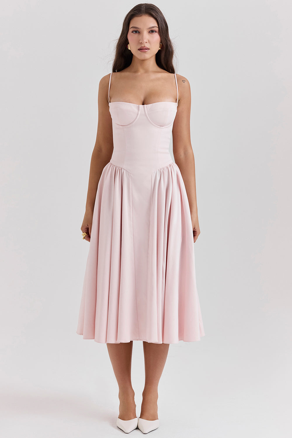 Soraya Dress - Elegante Corset Midi Jurk