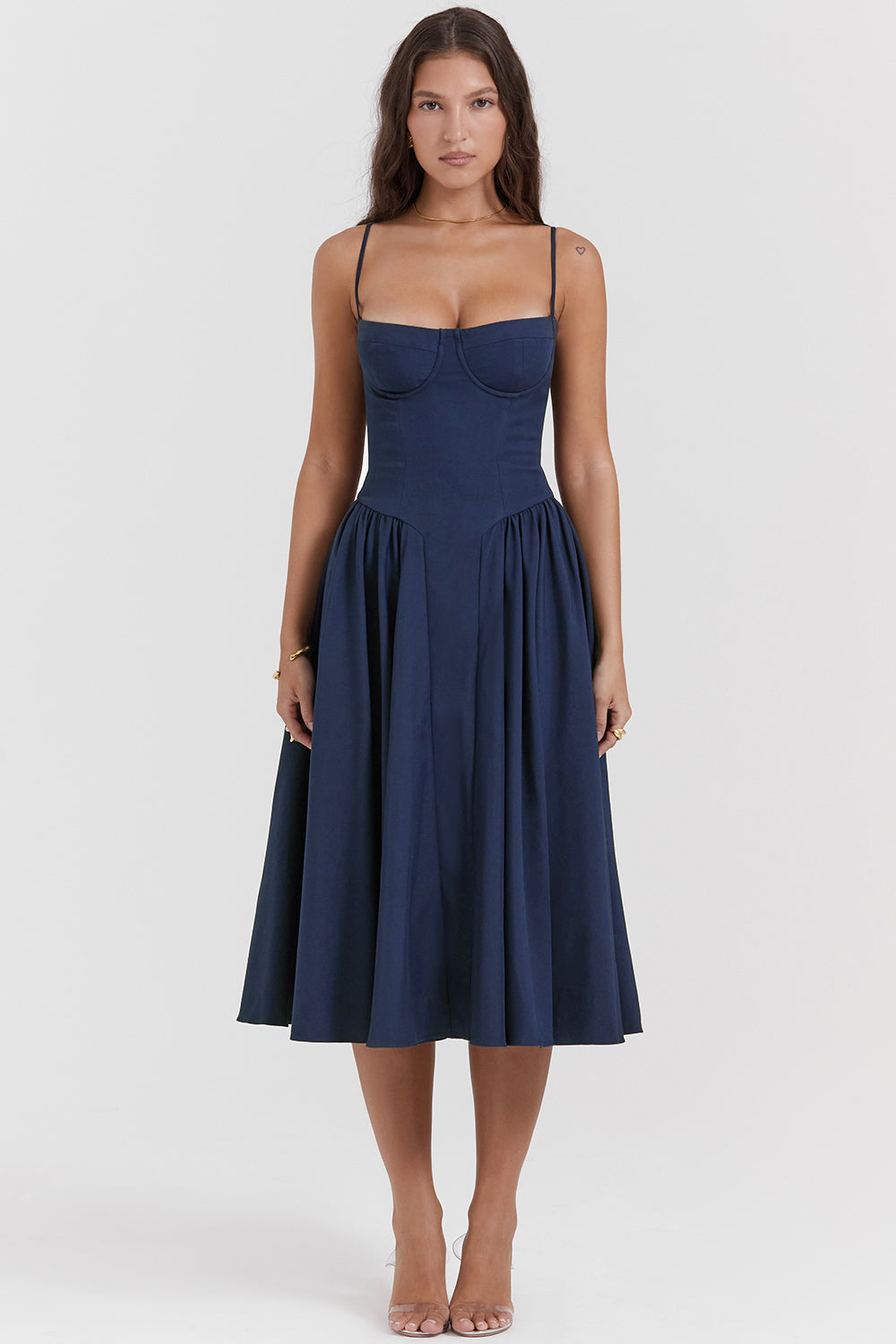 Soraya Dress - Elegante Corset Midi Jurk