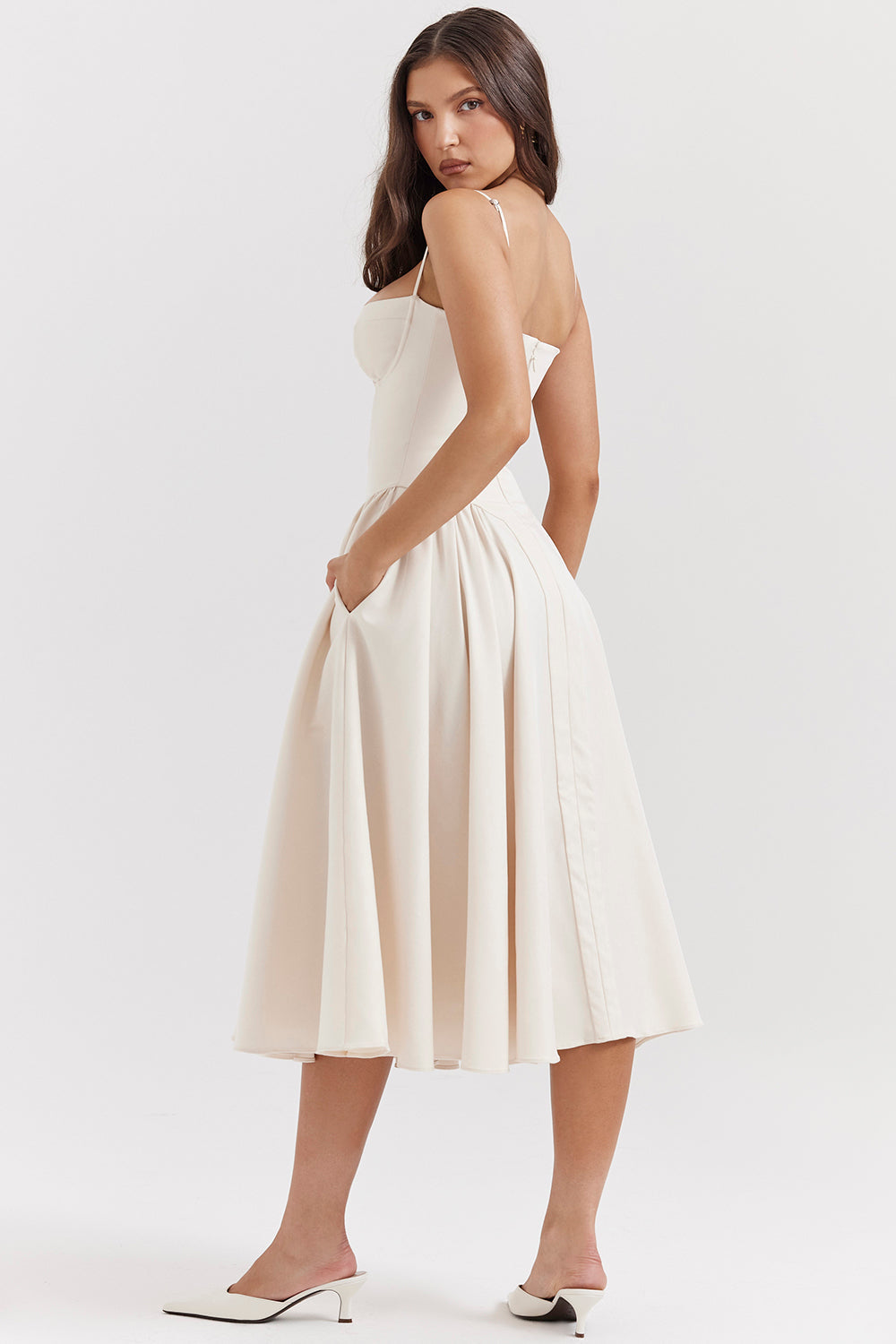 Soraya Dress - Elegante Corset Midi Jurk