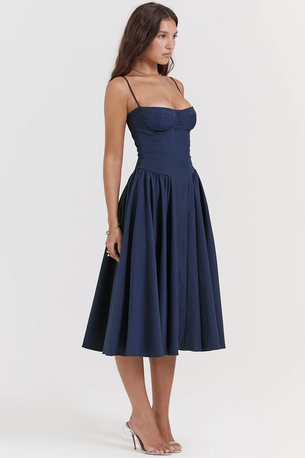 Soraya Dress - Elegante Corset Midi Jurk