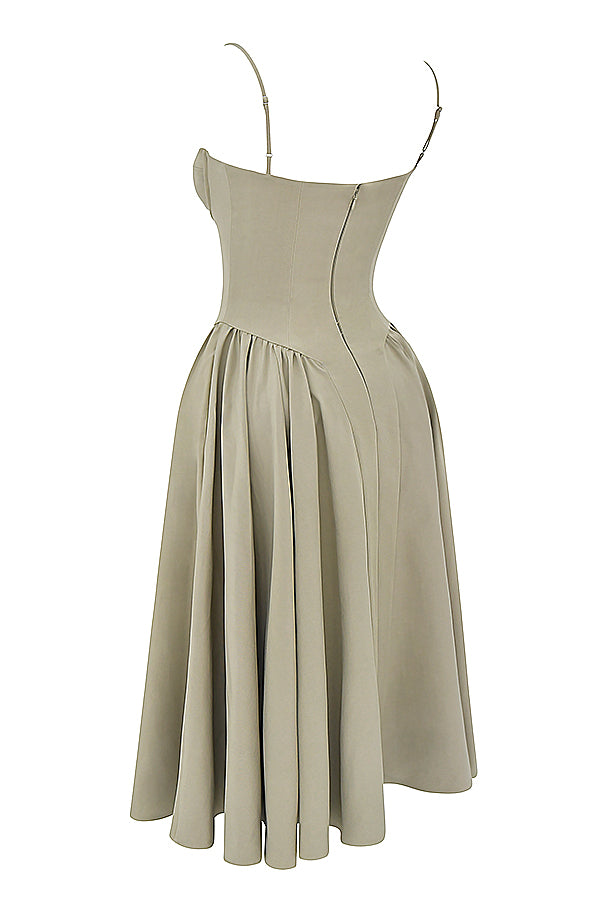 Soraya Dress - Elegante Corset Midi Jurk