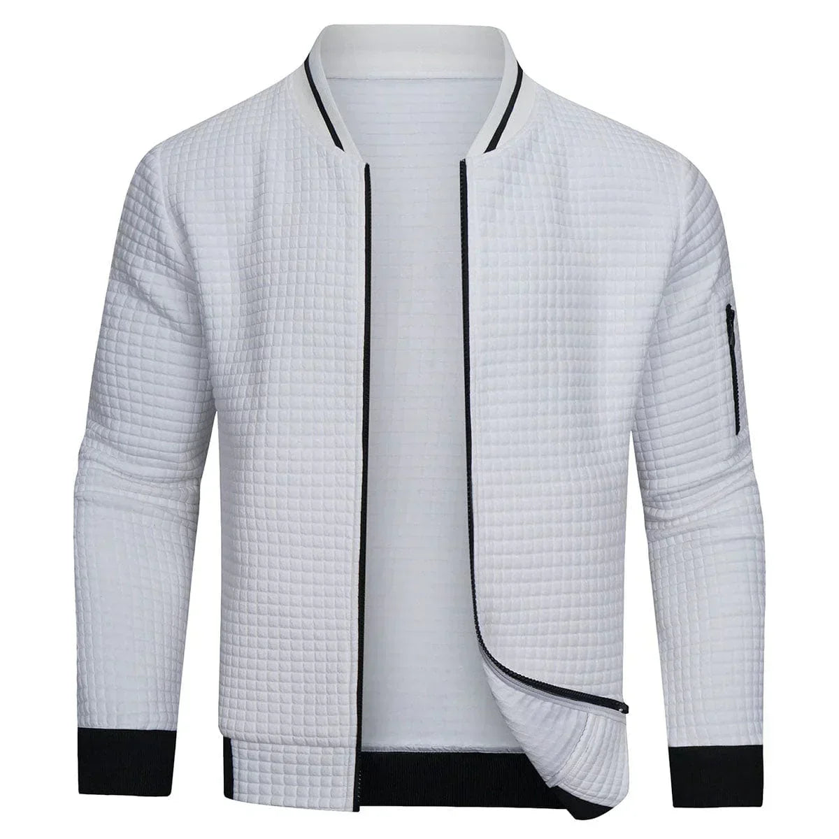Victoria Mae | Bomberjack met textuur en rits